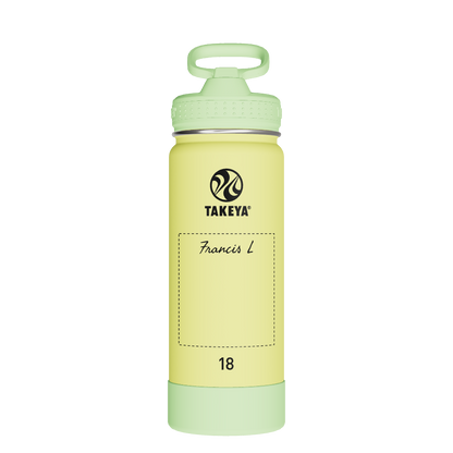 Actives Kids Glow In The Dark Water Bottle With Straw Lid - customized