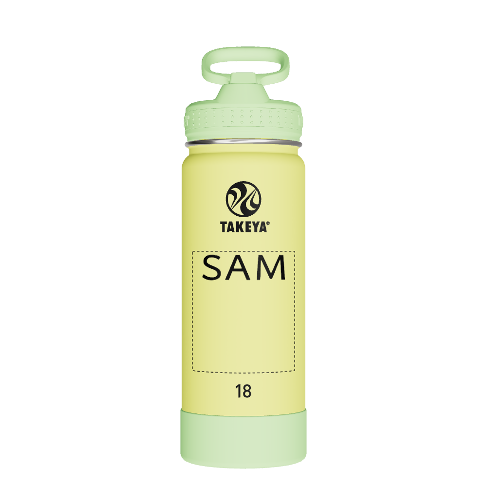 Actives Kids Glow In The Dark Water Bottle With Straw Lid - customized