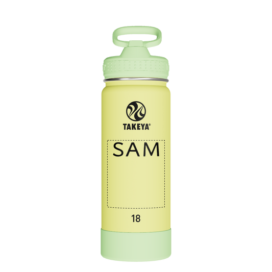 Actives Kids Glow In The Dark Water Bottle With Straw Lid - customized