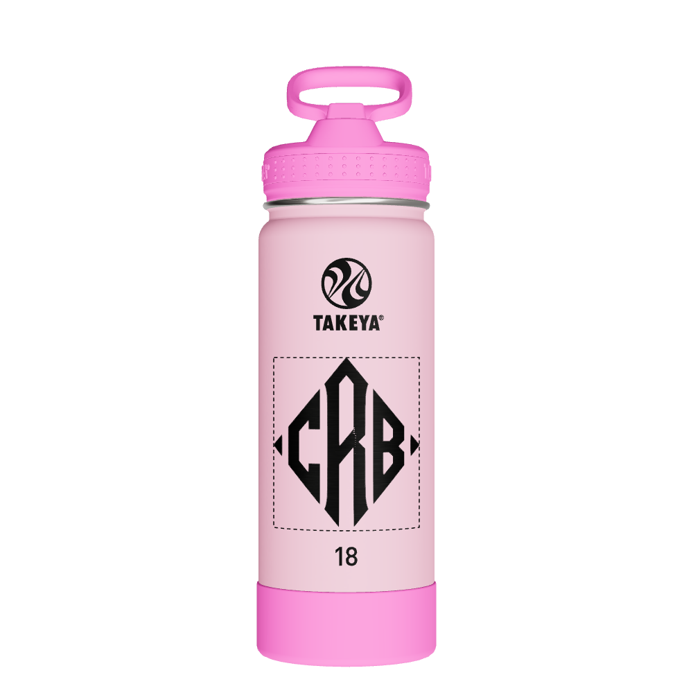 Actives Kids Glow In The Dark Water Bottle With Straw Lid - customized