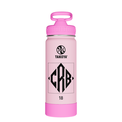 Actives Kids Glow In The Dark Water Bottle With Straw Lid - customized