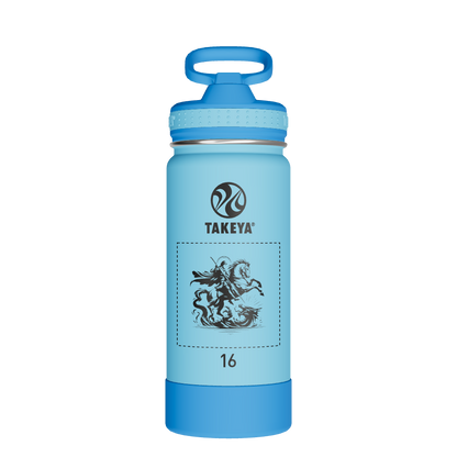 Actives Kids Water Bottle With Straw Lid - customized